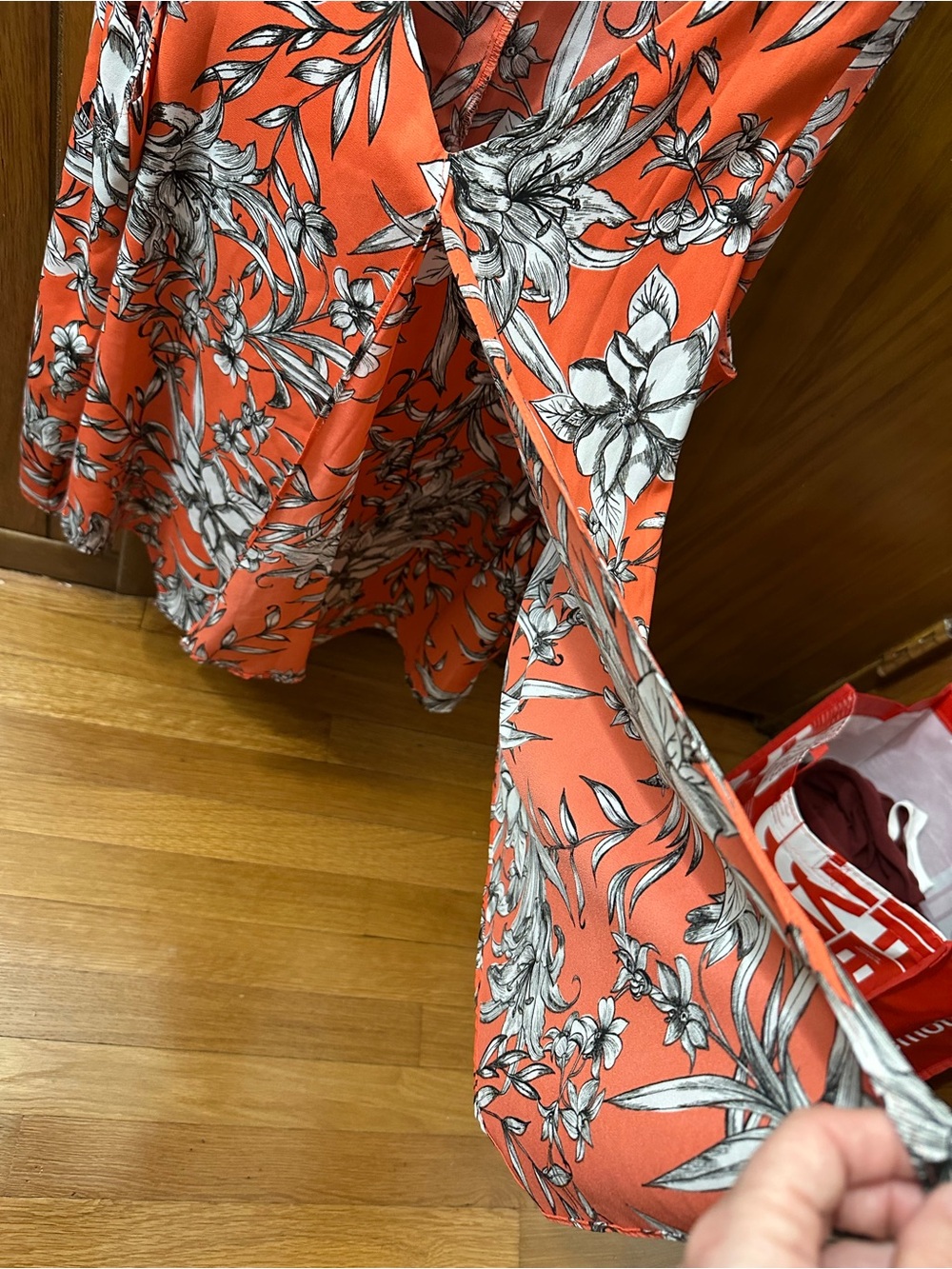 Zac & Rachel Coral Floral Sleeveless Tank Top Size Large - Picture 6 of 7